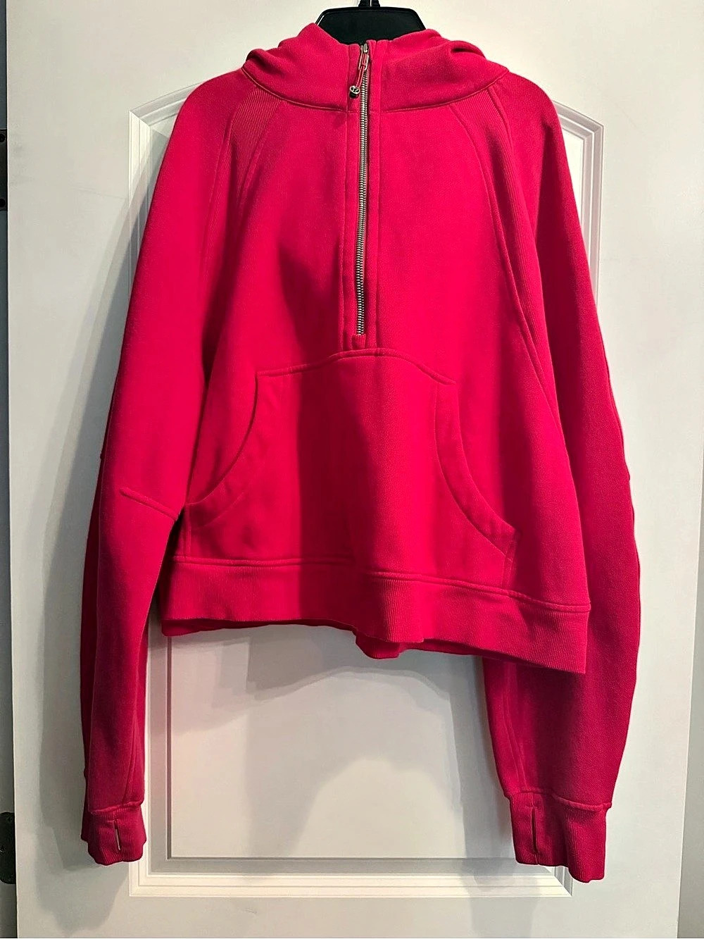 lululemon Hot Pink Scuba Hoodie. L/XL. Like New.